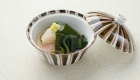 Closing seasonal vegetables dish / Kyoto Ryokan Shoei